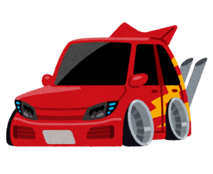 竹ヤリシャコタン車のイラスト